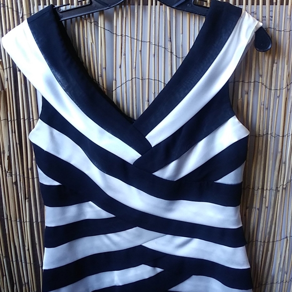 Black and White Cocktail Dress by Escape - Picture 2 of 11